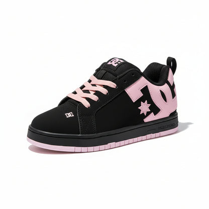 PINK AND BLACK SHOES